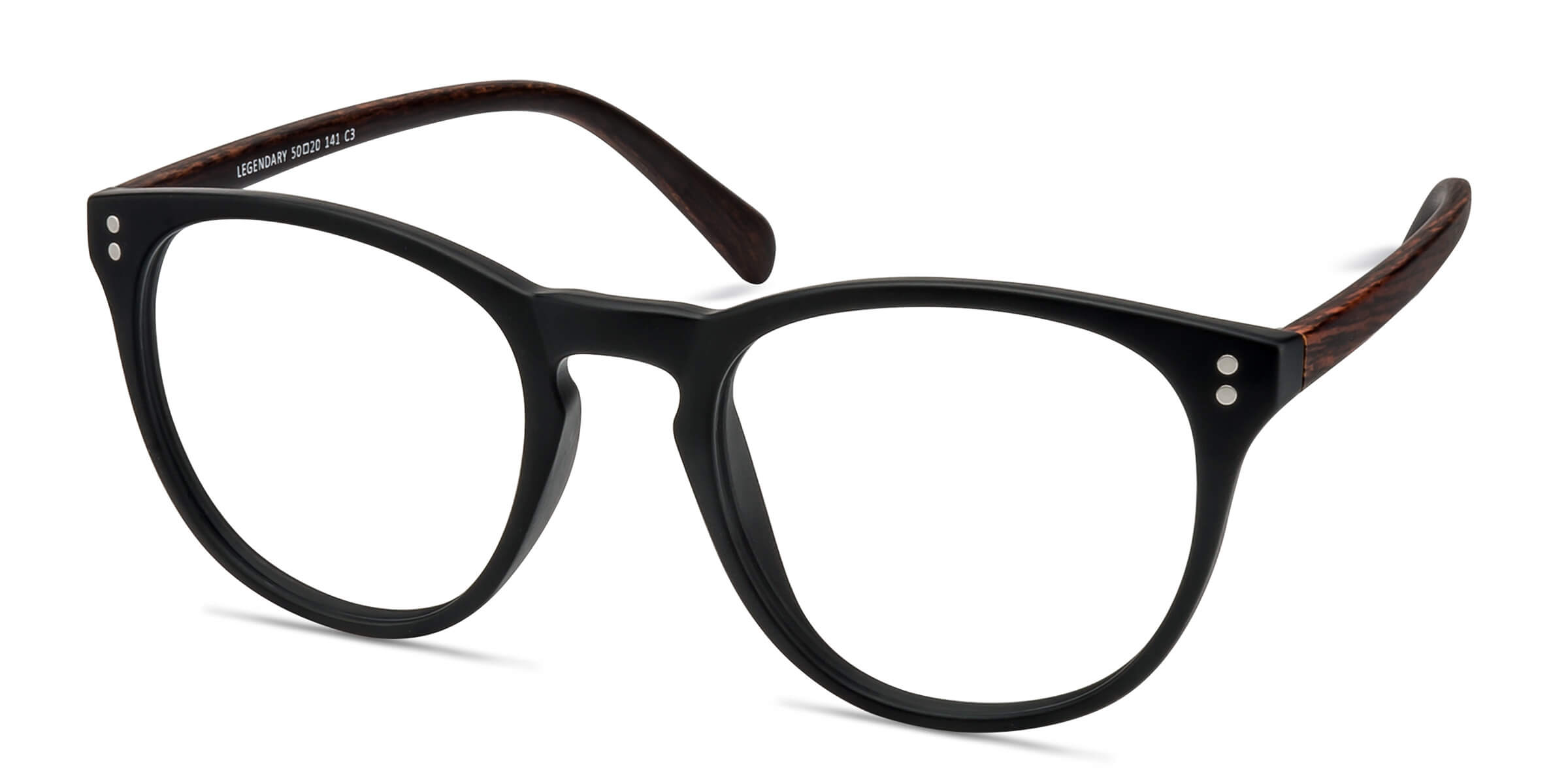 Legendary Round Black And Brown Full Rim Eyeglasses Eyebuydirect 