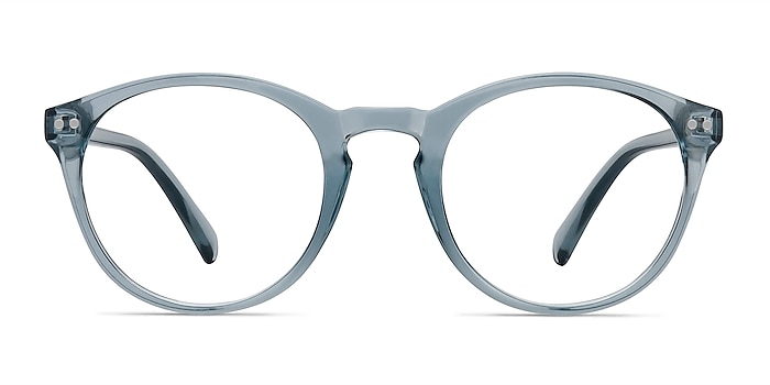 Revolution Clear Blue Plastic Eyeglass Frames from EyeBuyDirect