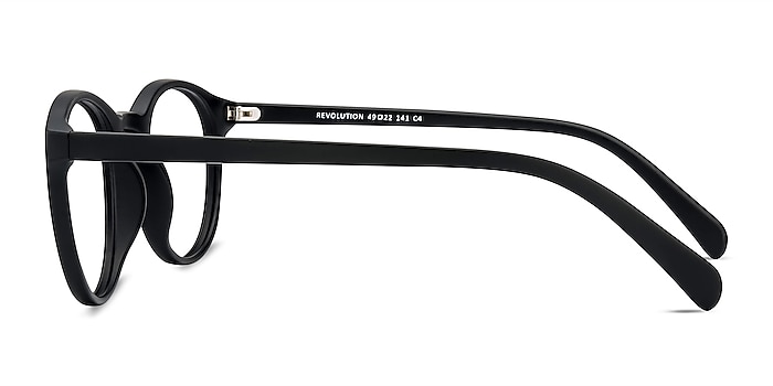 Revolution Matte Black Plastique Montures de lunettes de vue d'EyeBuyDirect