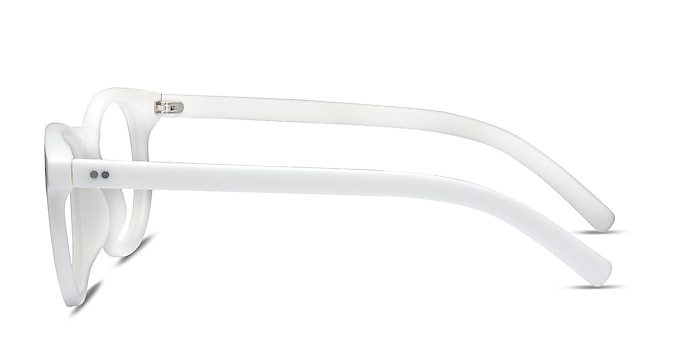 Solar Matte White Plastic Eyeglass Frames from EyeBuyDirect
