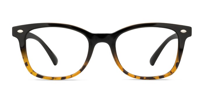 Drama Black Brown Plastic Eyeglass Frames from EyeBuyDirect