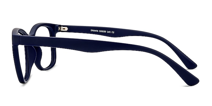 Drama Navy Plastic Eyeglass Frames from EyeBuyDirect