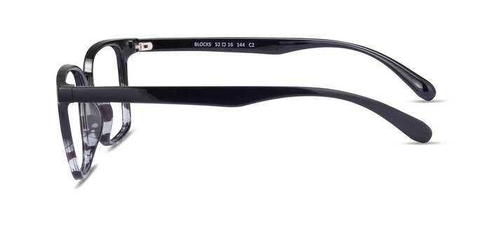 Blocks Black Clear Plastique Montures de lunettes de vue d'EyeBuyDirect