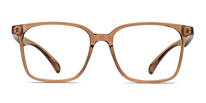 Blocks Clear Brown Plastique Montures de lunettes de vue d'EyeBuyDirect
