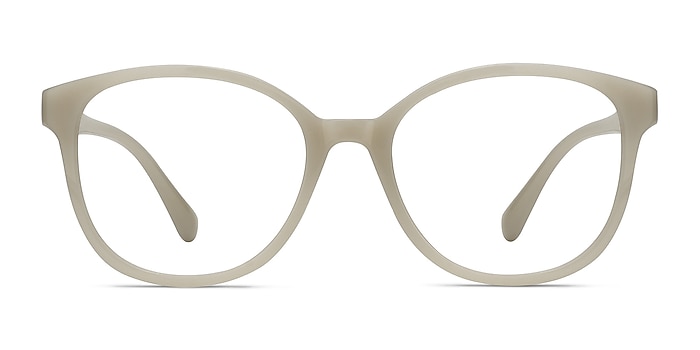 The Beat White Plastic Eyeglass Frames from EyeBuyDirect