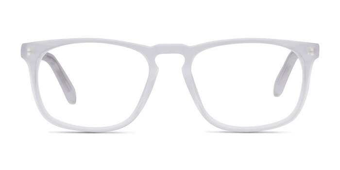 Rhode Island Matte Clear Acetate Eyeglass Frames from EyeBuyDirect