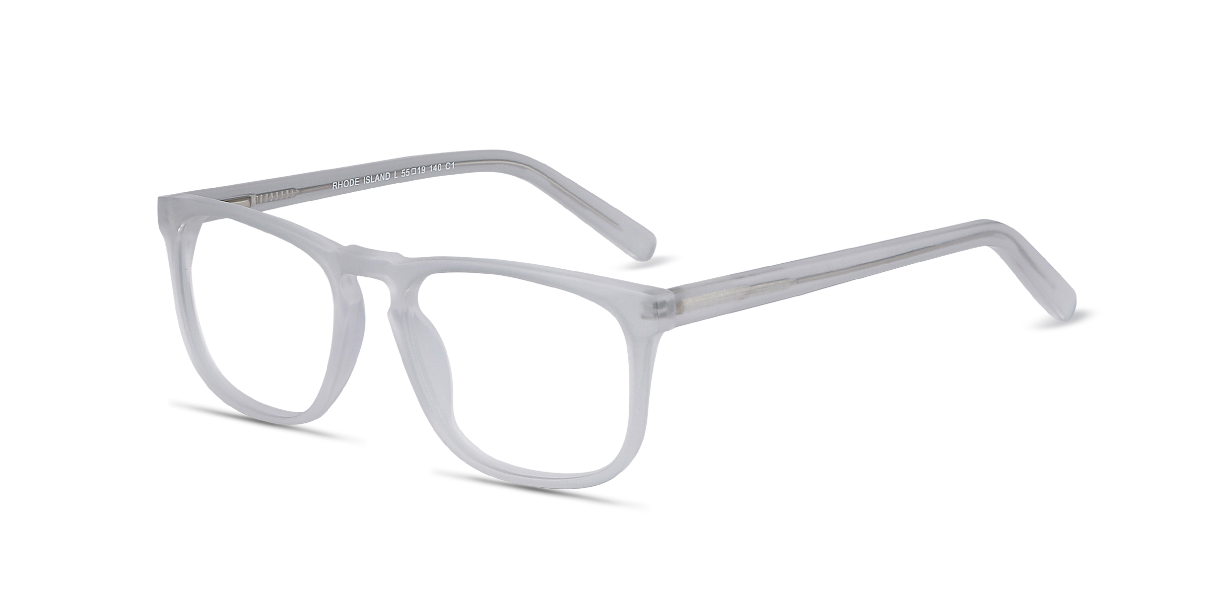 Rhode Island Rectangle Matte Clear Full Rim Eyeglasses Eyebuydirect