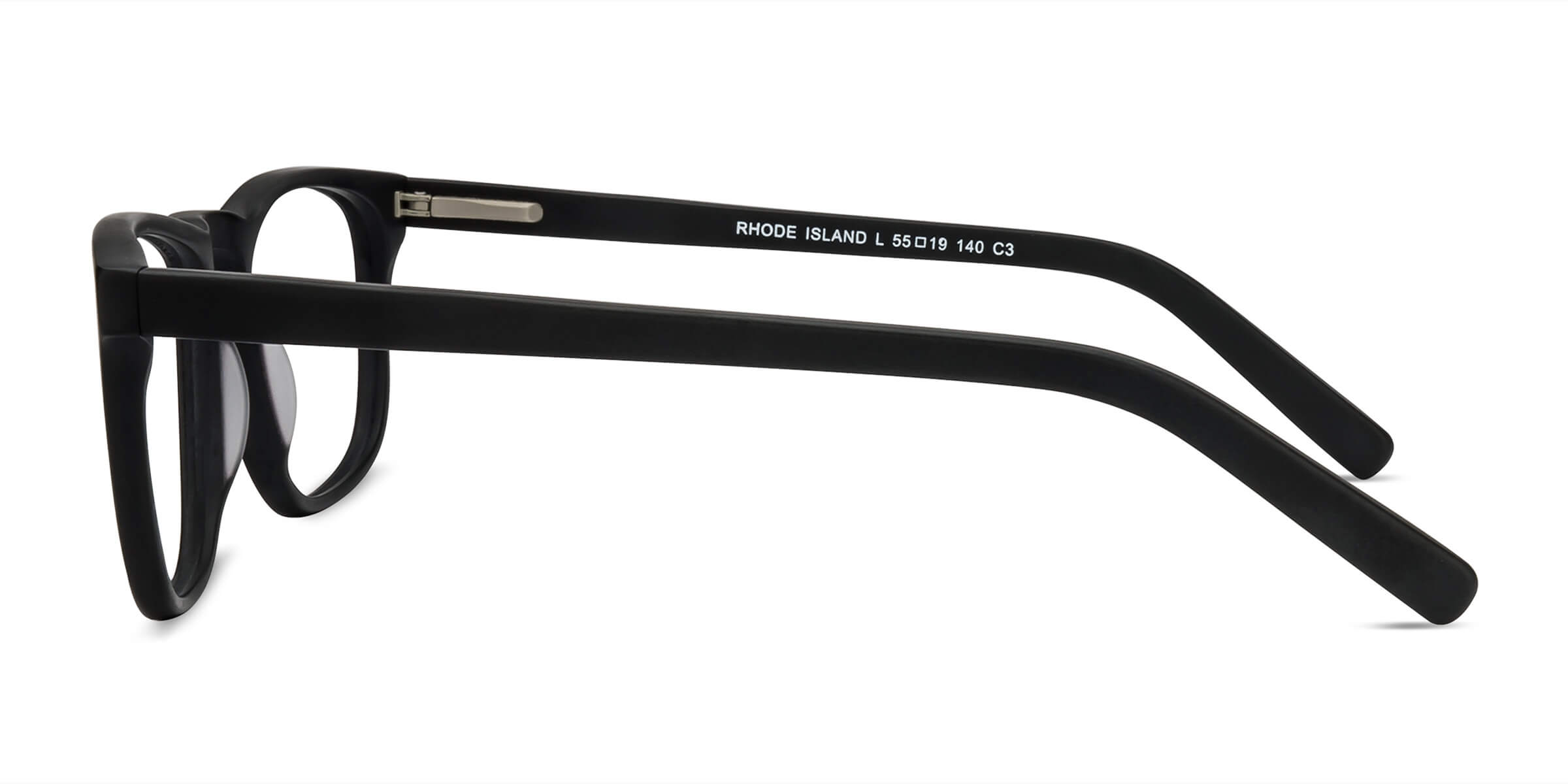 Rhode Island Rectangle Matte Black Full Rim Eyeglasses Eyebuydirect