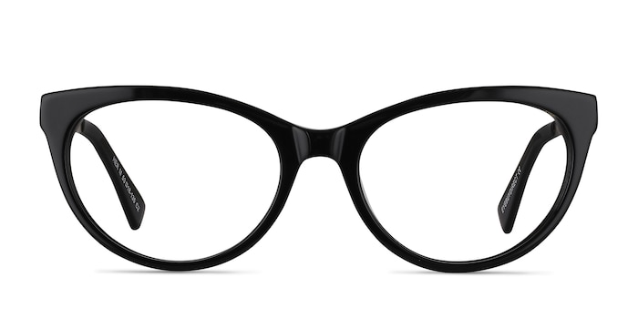 Her Noir Acetate-metal Montures de lunettes de vue d'EyeBuyDirect