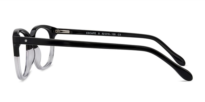 Escape Clear Black Acetate Eyeglass Frames from EyeBuyDirect
