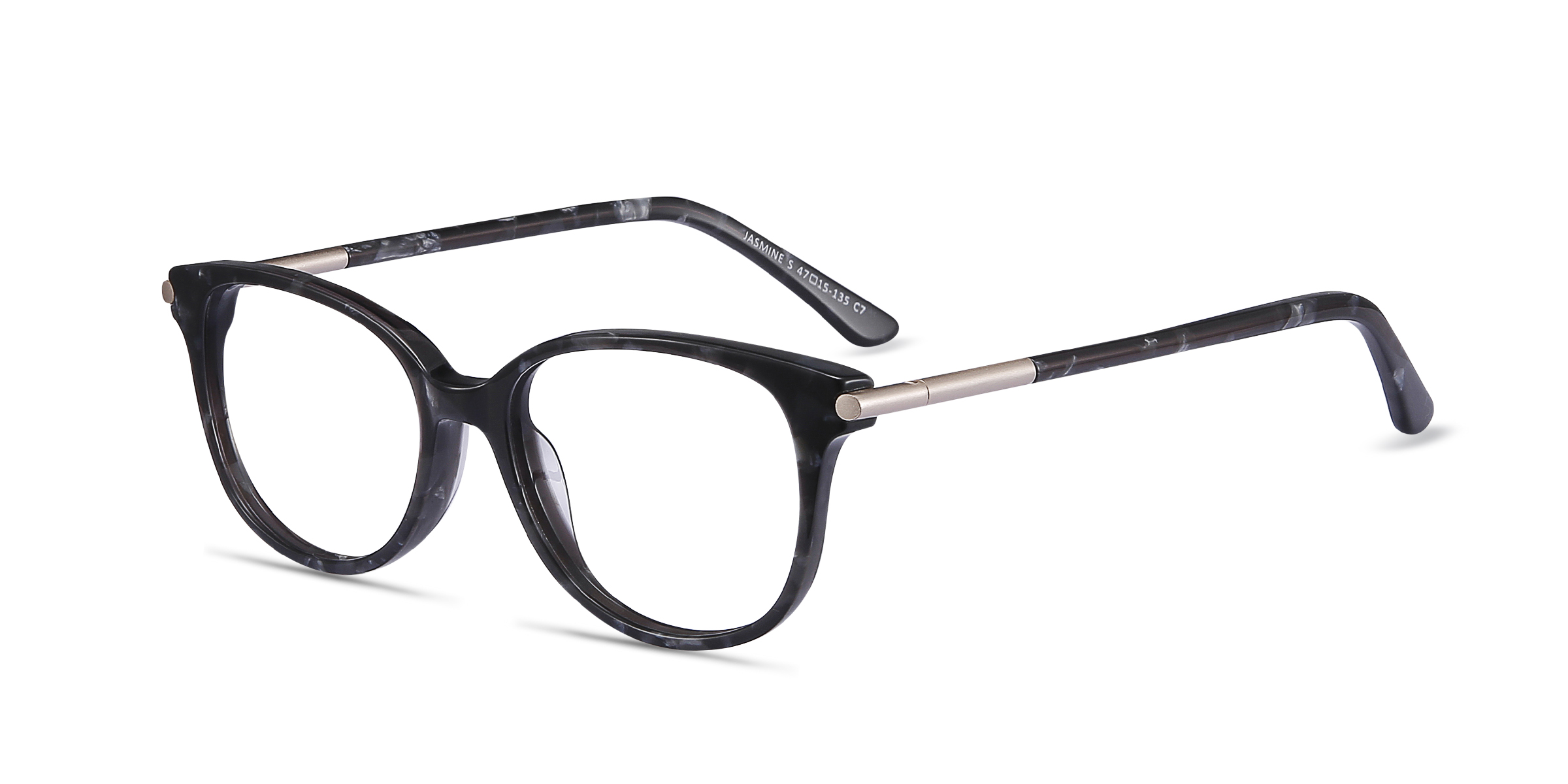 Jasmine Cat Eye Gray Floral Glasses for Women | Eyebuydirect