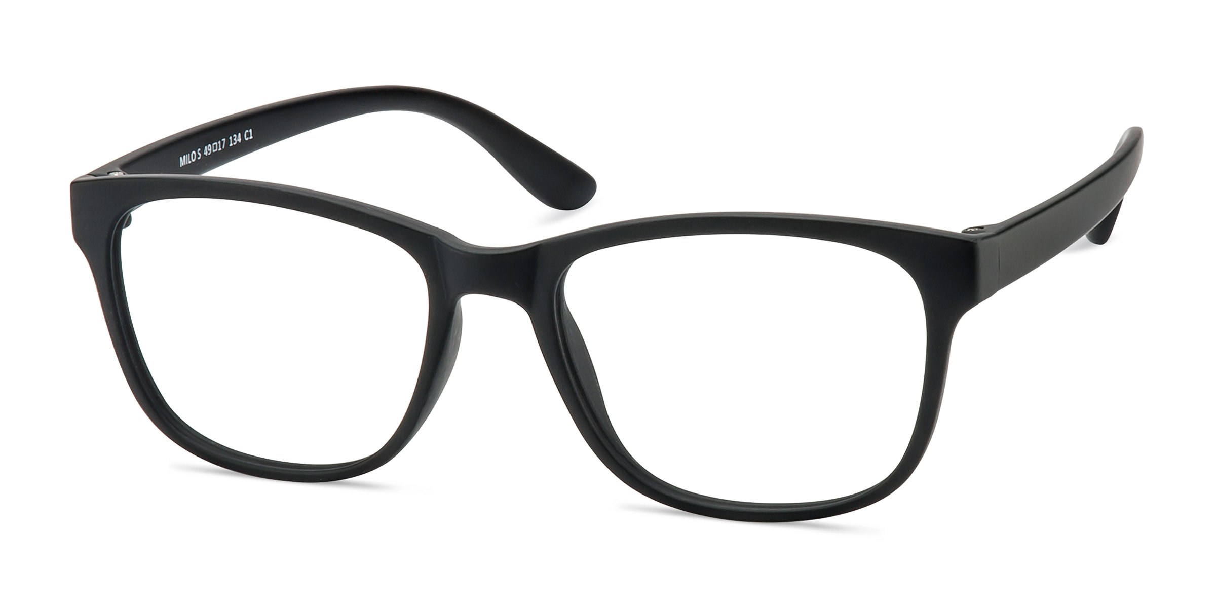 Milo Square Matte Black Full Rim Eyeglasses | Eyebuydirect Canada