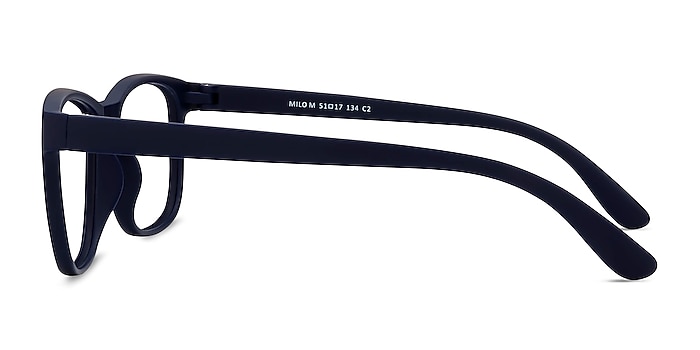Milo Matte Navy Plastic Eyeglass Frames from EyeBuyDirect
