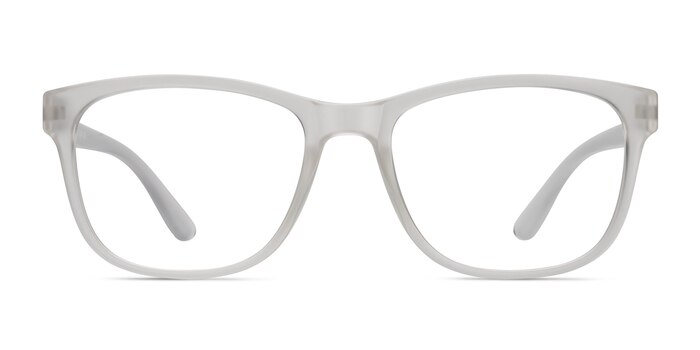 Milo Frosted Clear Plastic Eyeglass Frames from EyeBuyDirect