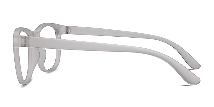 Milo Frosted Clear Plastic Eyeglass Frames from EyeBuyDirect
