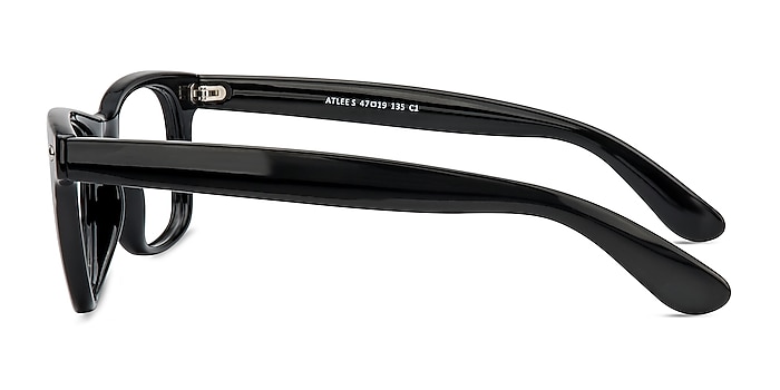 Atlee Black Plastic Eyeglass Frames from EyeBuyDirect