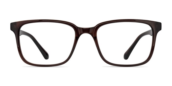 November Brown Plastic Eyeglass Frames from EyeBuyDirect