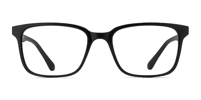 November Matte Black Plastic Eyeglass Frames from EyeBuyDirect