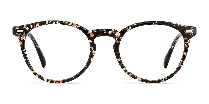 Peninsula Red Floral Plastique Montures de lunettes de vue d'EyeBuyDirect