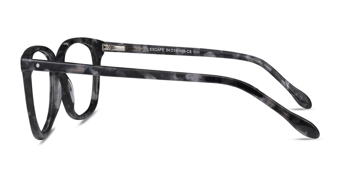 Escape Rectangle Marbled Gray Full Rim Eyeglasses | Eyebuydirect