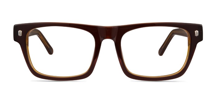 Eastwood Brown Acetate Eyeglass Frames from EyeBuyDirect