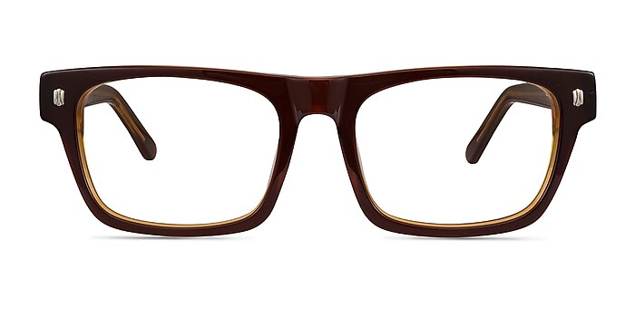 Eastwood Brown Acetate Eyeglass Frames from EyeBuyDirect