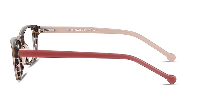 Shallows Brown Striped Acétate Montures de lunettes de vue d'EyeBuyDirect
