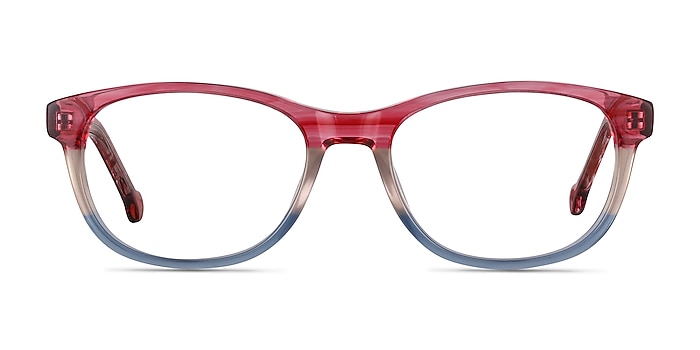 Nifty Pink Striped Acetate Eyeglass Frames from EyeBuyDirect