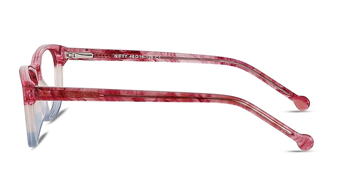 Nifty Pink Striped Acétate Montures de lunettes de vue d'EyeBuyDirect