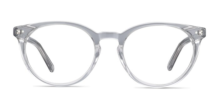 Morning Gray Clear Acetate Eyeglass Frames from EyeBuyDirect