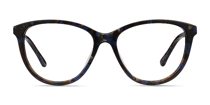 Lancet Blue Floral Acetate Eyeglass Frames from EyeBuyDirect
