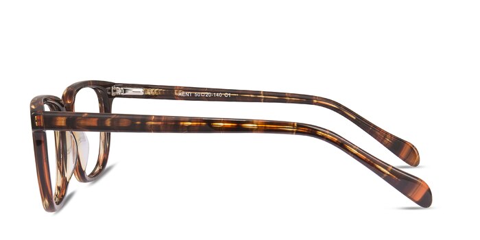 Kent Brown Striped Acetate Eyeglass Frames from EyeBuyDirect