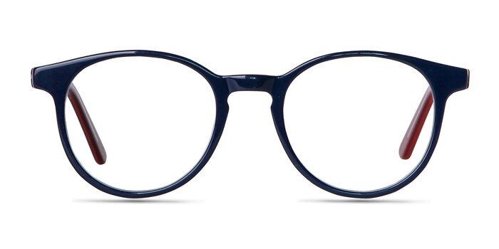 Lariat Navy Acetate Eyeglass Frames from EyeBuyDirect
