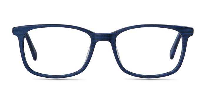 Botanist Navy Striped Acétate Montures de lunettes de vue d'EyeBuyDirect