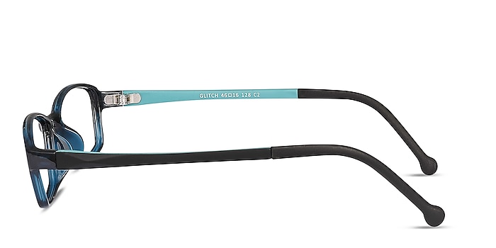Glitch Clear Navy Plastique Montures de lunettes de vue d'EyeBuyDirect