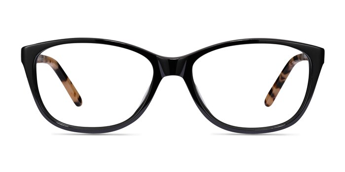 Masque Black Acetate Eyeglass Frames from EyeBuyDirect