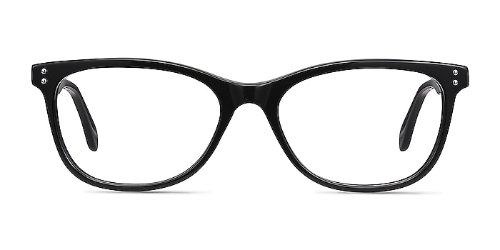 Prodigy Noir Acétate Montures de lunettes de vue d'EyeBuyDirect