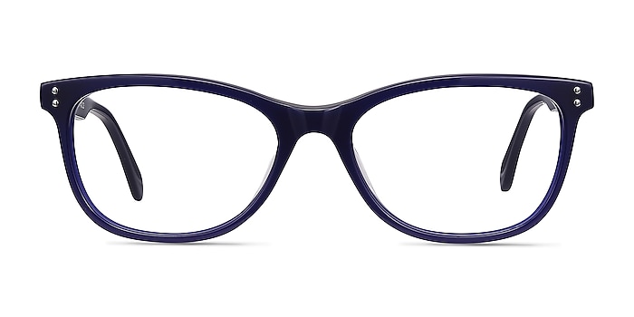Prodigy Blue Acetate Eyeglass Frames from EyeBuyDirect