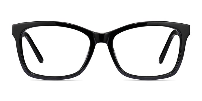 Mode Noir Acétate Montures de lunettes de vue d'EyeBuyDirect
