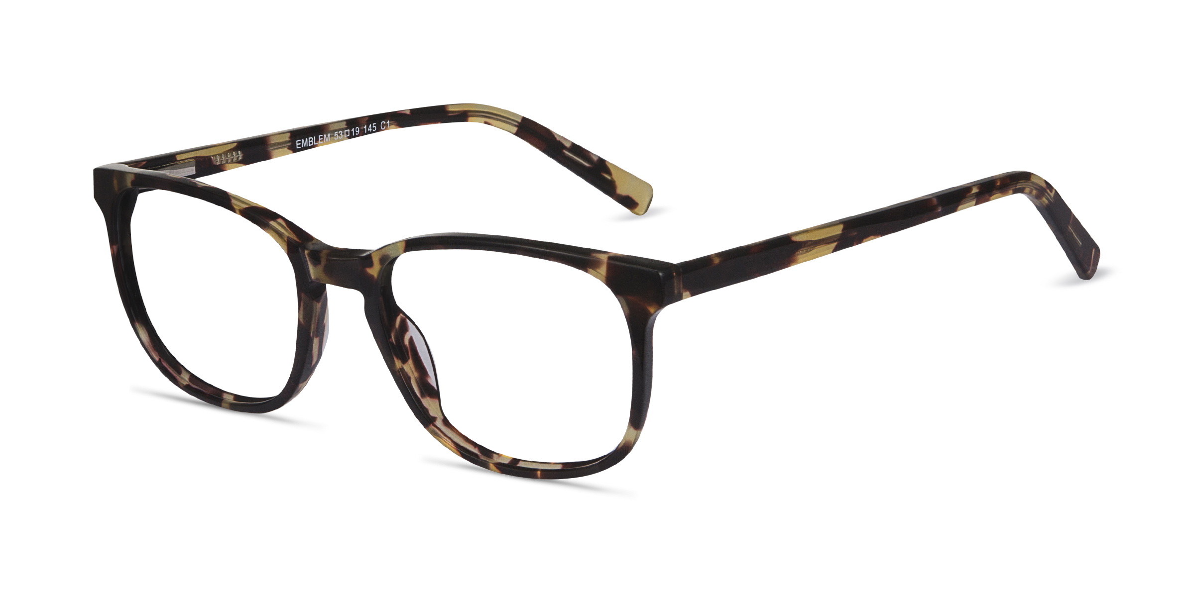 Emblem Rectangle Tortoise Full Rim Eyeglasses Eyebuydirect Canada