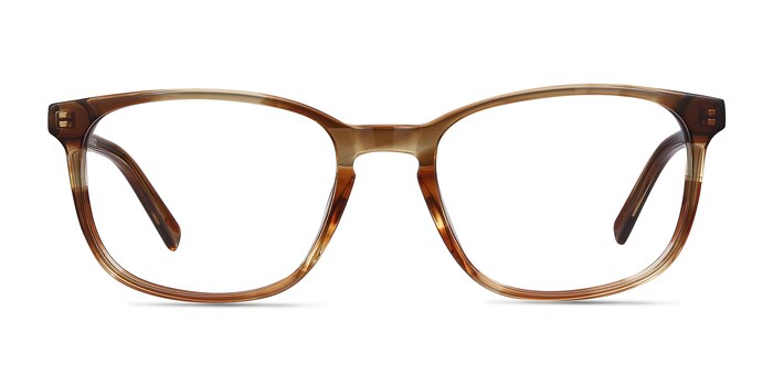 Emblem Brown Acetate Eyeglass Frames from EyeBuyDirect