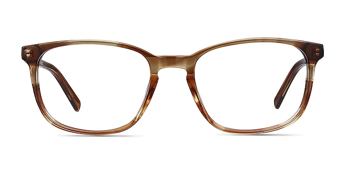 Emblem Brown Acetate Eyeglass Frames from EyeBuyDirect