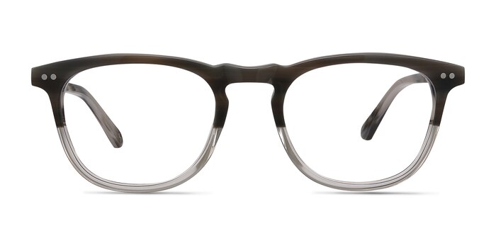 Illusion Striped Clear Acétate Montures de lunettes de vue d'EyeBuyDirect
