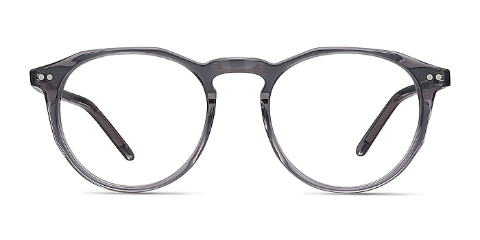 Planete Gray Clear  Acetate Eyeglass Frames from EyeBuyDirect