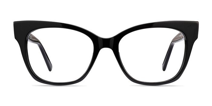 Cachet Noir Acétate Montures de lunettes de vue d'EyeBuyDirect