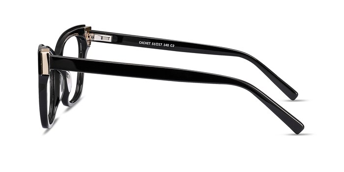 Cachet Noir Acétate Montures de lunettes de vue d'EyeBuyDirect