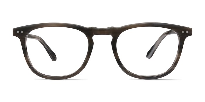 Illusion Gray Striped Acetate Eyeglass Frames from EyeBuyDirect