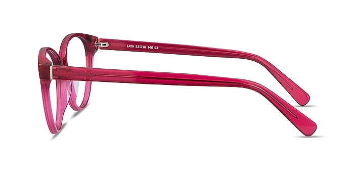 Laya Red Acetate Eyeglass Frames from EyeBuyDirect