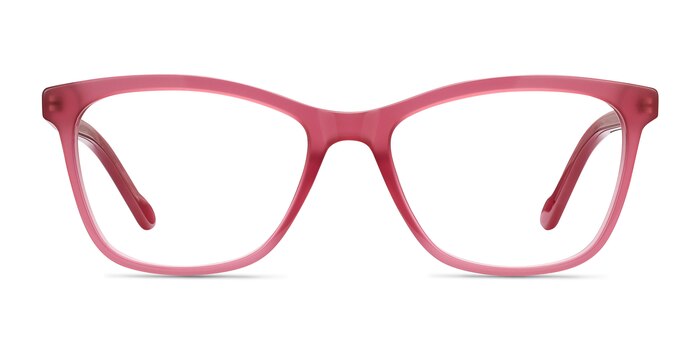 Cannes Clear Raspberry Acétate Montures de lunettes de vue d'EyeBuyDirect