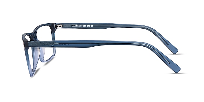 Mariner Clear Blue Acétate Montures de lunettes de vue d'EyeBuyDirect